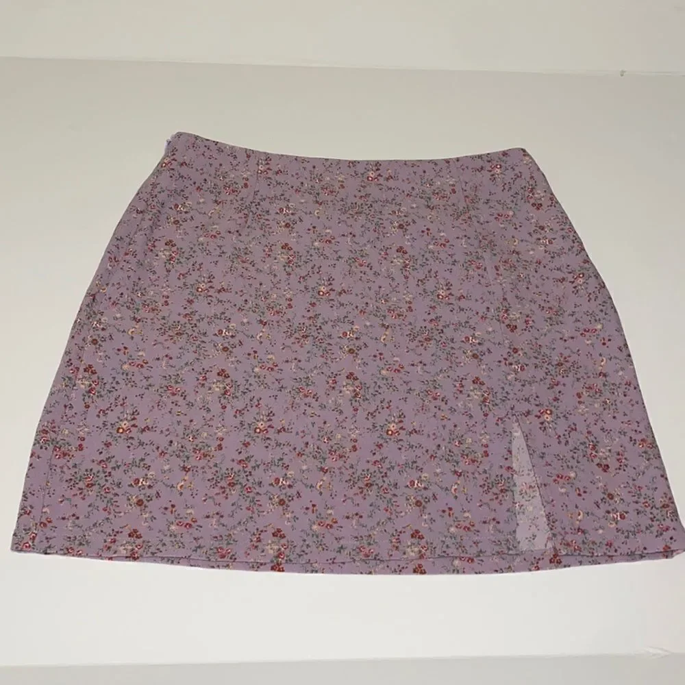 SHEIN mauve floral miniskirt